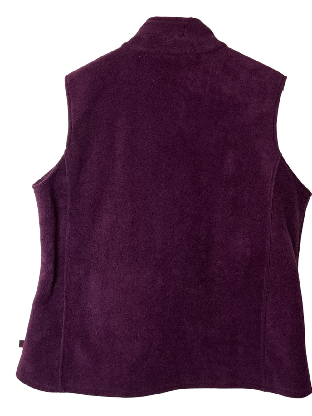 Woolrich Womens XL Vest Lot 2 Purple Fleece & Marine Blue Corded Waffle Zip⁠ - Picture 3 of 16